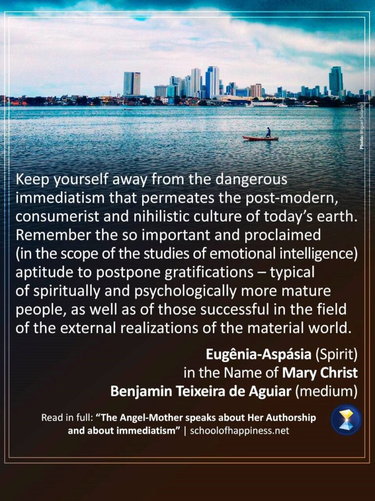 The Angel-Mother speaks about Her Authorship and about immediatism