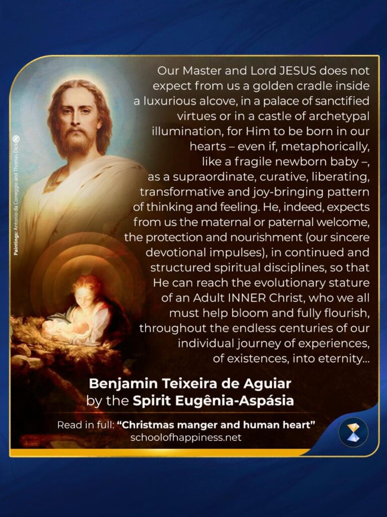 Christmas manger and human heart