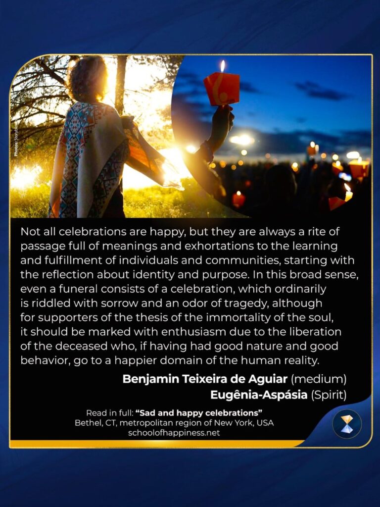 Sad and happy celebrations