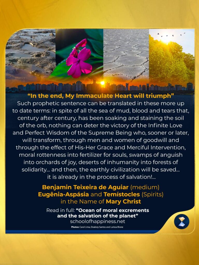 Ocean of moral excrements and the salvation of the planet