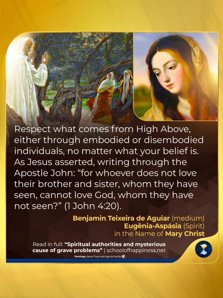 Spiritual authorities and mysterious cause of grave problems