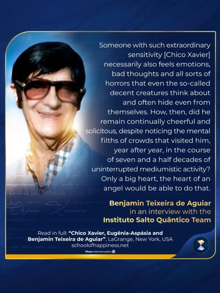 Chico Xavier, Eugênia-Aspásia and Benjamin Teixeira de Aguiar_1