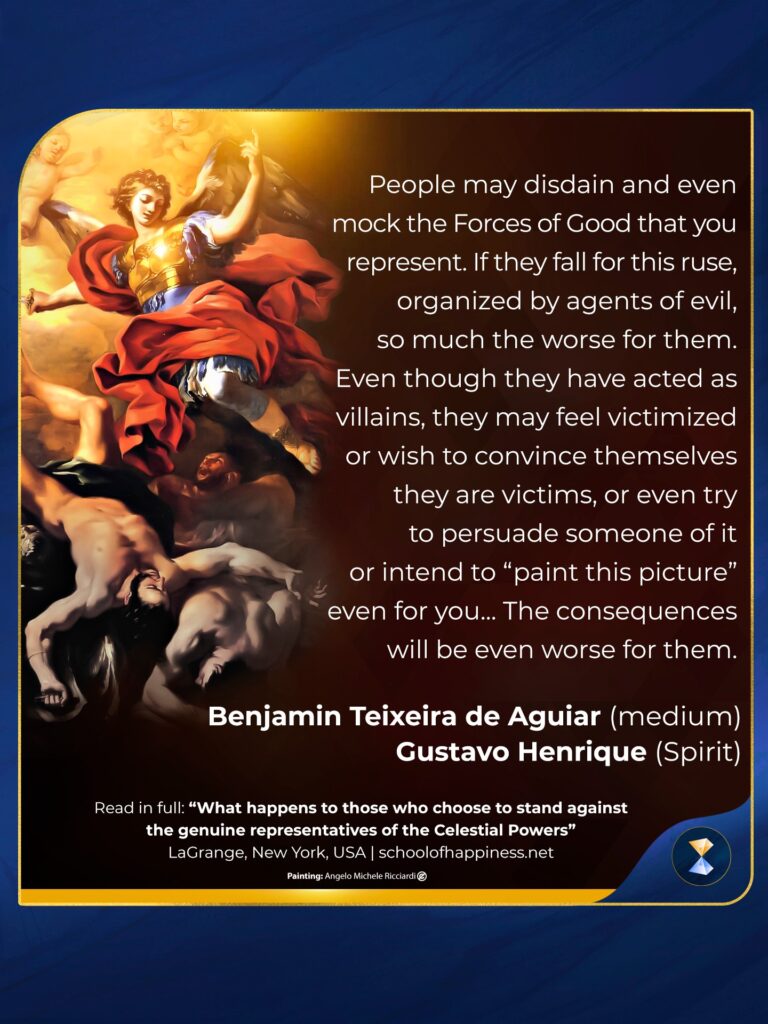 What happens to those who choose to stand against the genuine representatives of the Celestial Powers _2