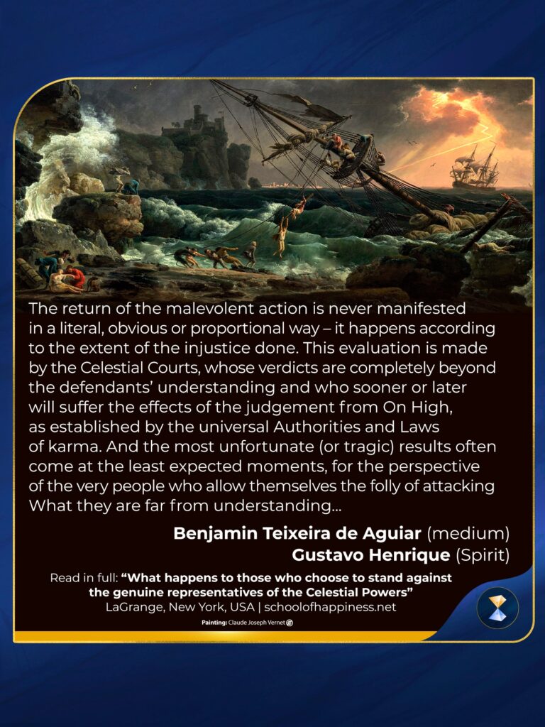 What happens to those who choose to stand against the genuine representatives of the Celestial Powers _6