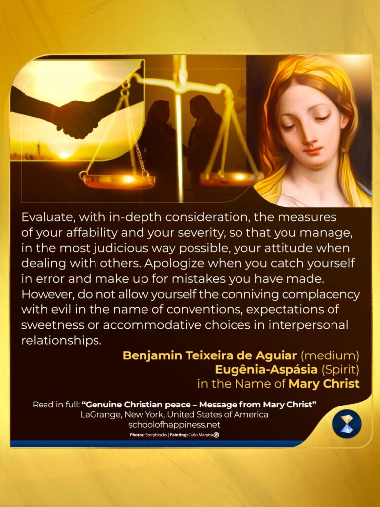 Genuine Christian peace – Message from Mary Christ 1